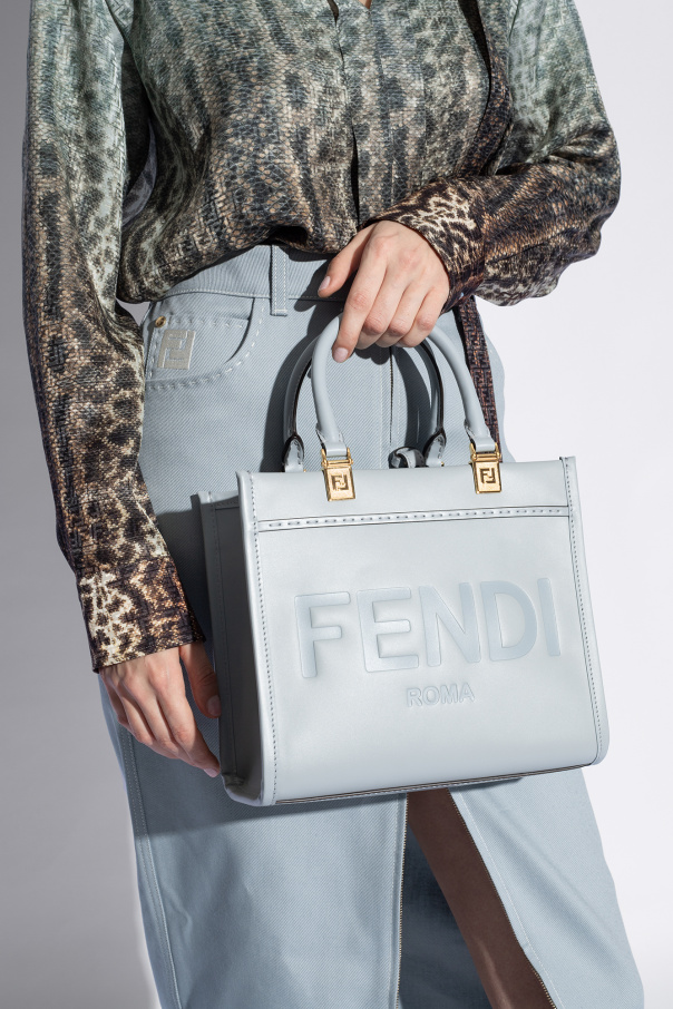 FENDI｜SHOULDER BAGS (Sunshine Small leather shopper bag Fendi Sunshine Small Leather Black | Fendi